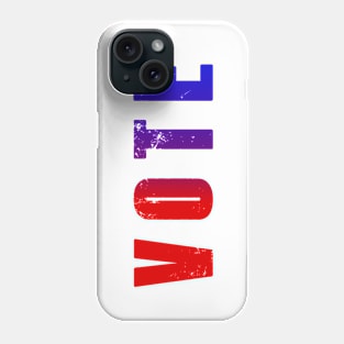 VOTE - V. 2 Red to Blue Text Phone Case