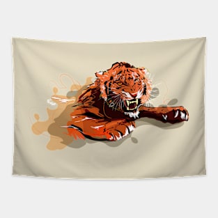 FIRE TIGER Tapestry