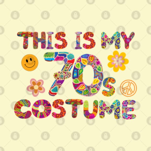 This is my 70s Costume Fun Colourful Old School Easy Halloween Costume by MayaMay