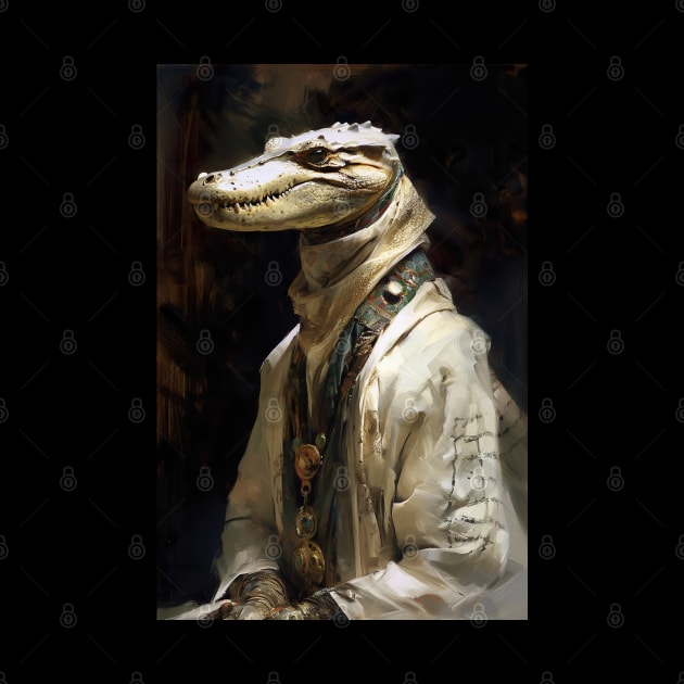 Nile the Crocodile Classic Portrait by YeCurisoityShoppe