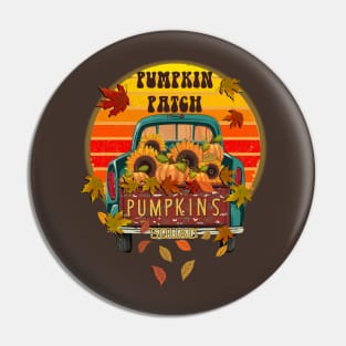 Fall Pumpkin Patch Squad Autumn Season Pin