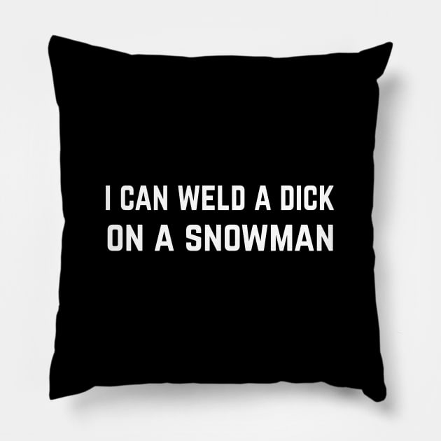 funny welding Pillow by Amazingcreation