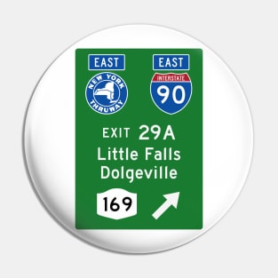 New York Thruway Eastbound Exit 29A: Little Falls Dolgeville Rte 169 Pin