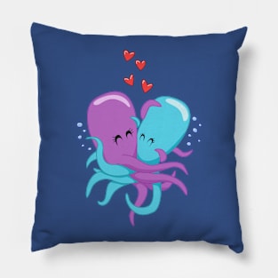 Kissing Octopuses Pillow