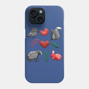 Merry Christmas Winter Animals Phone Case