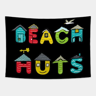 Beach Huts Tapestry