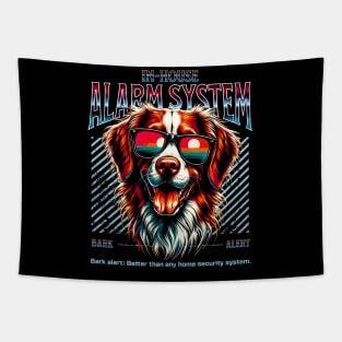 Bark Alert Brittany Dog Tapestry