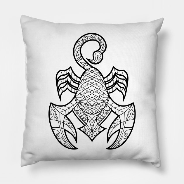 Scorpio Pillow by elangkarosingo