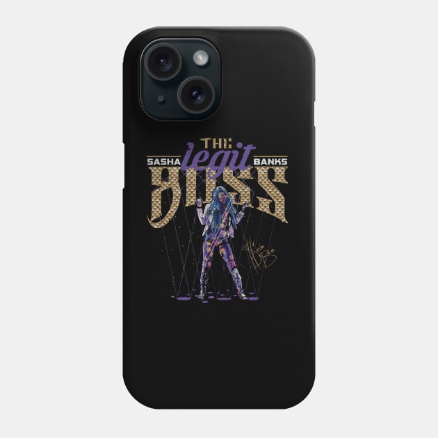 Sasha Banks Legit Boss Lights Phone Case by MunMun_Design