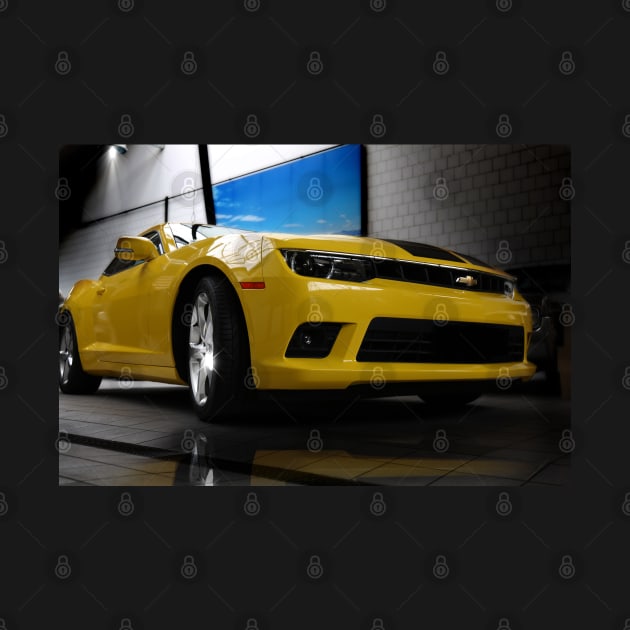 Chevrolet Camaro 2015, yellow by hottehue