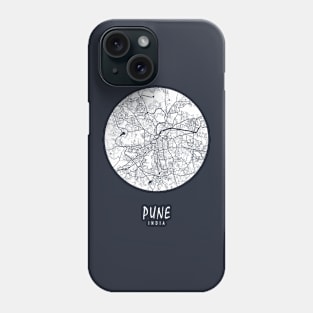 Pune, Maharashtra, India City Map - Full Moon Phone Case