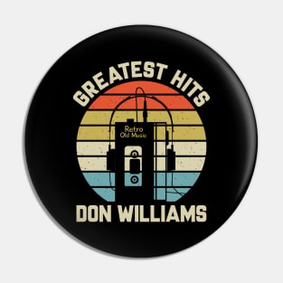 Greatest Hits Don Retro Walkman Williams Vintage Art Pin