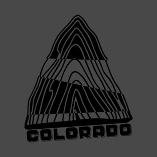 Colorado Topo Mountain Love T-Shirt