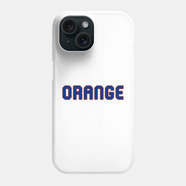 Orange and Blue Phone Case by Pretty Good Shirts