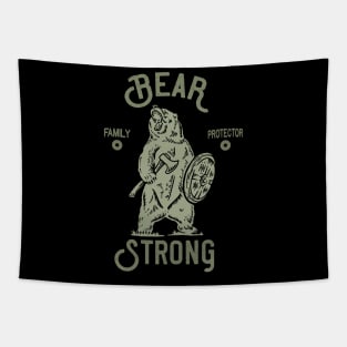 Bear Strong Papa Tapestry