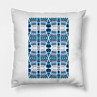 White Palm Sunset Kaleidoscope 3 Pillow