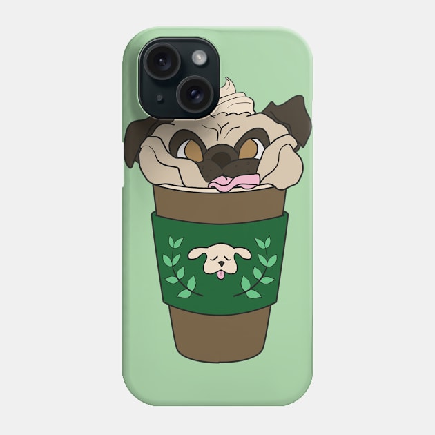 Coffee Pug Phone Case by ApolloOfTheStars