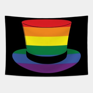 LGBTQ Rainbow St. Patrick's Day Hat Design Tapestry