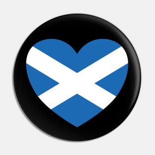 Scotland Flag Heart Pin