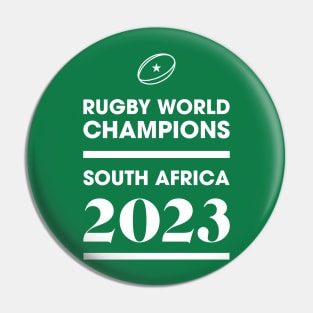 South Africa 2023 Rugby World Champions Pin