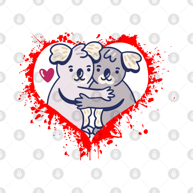 Kawaii Cute Koala With Heart by Twister