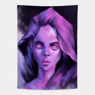 Pink girl Tapestry