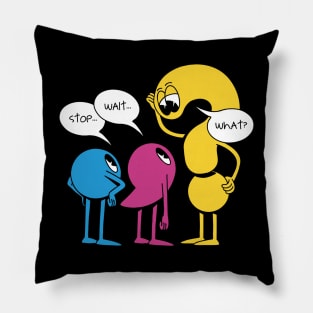 Wait What Funny Punctuation Pillow