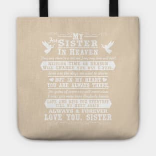 In Loving Memory of Sister, Sister in Heaven Tote