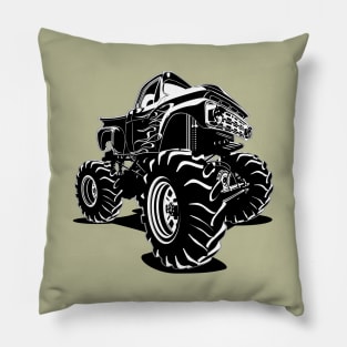 Cartoon monster truck Pillow