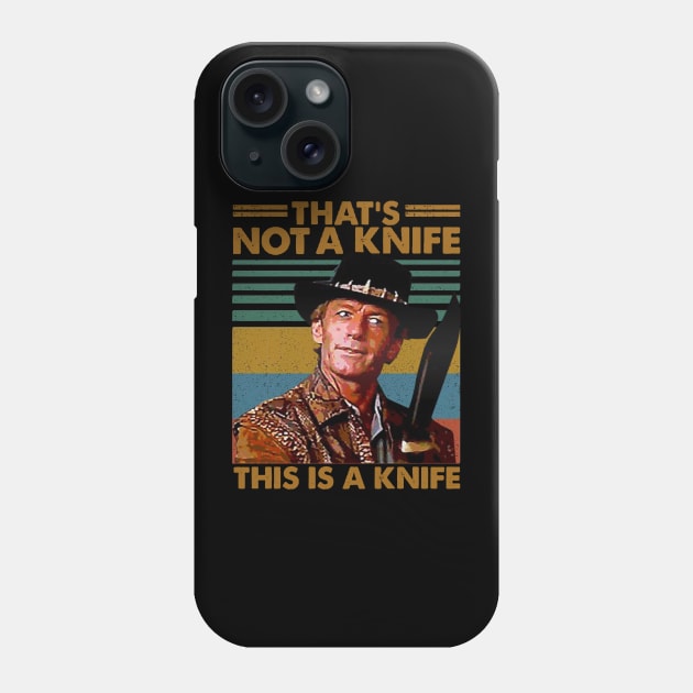 Crocodile Dundee That's Not A Knife Phone Case by danterjad