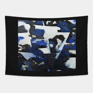 Blue Composition Tapestry