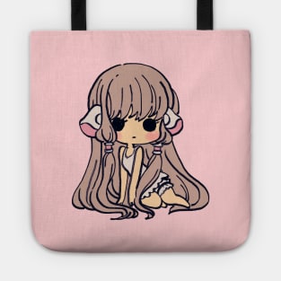 pink pastel chibi chii / chobits elda chi motosuwa Tote