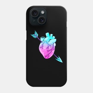 Pastel Goth Anatomical Heart Valentine Phone Case