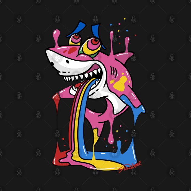 Trippy Cartoon Shark by ms_wearer