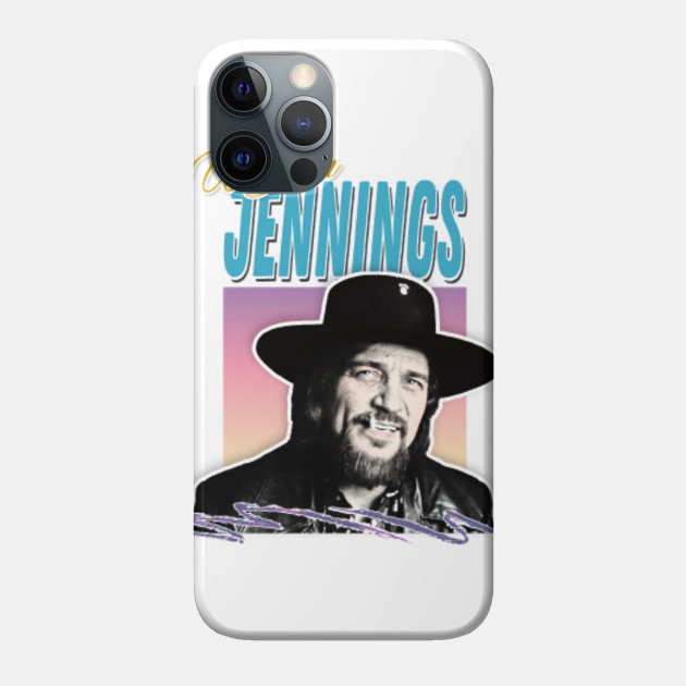 Waylon Jennings / 80s Styled Retro Design - Waylon Jennings - Phone Case