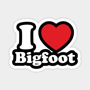 I Love Bigfoot Magnet