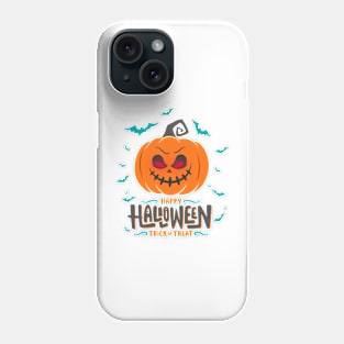 Halloween Scary Evil Pumpkin Funny Pumpkin Head Phone Case