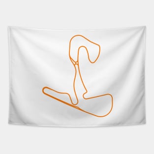 Circuit Zandvoort Track Circuit Layout Orange Tapestry