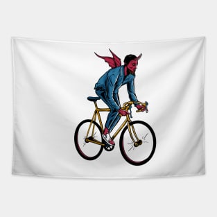 Devil Biker Tapestry