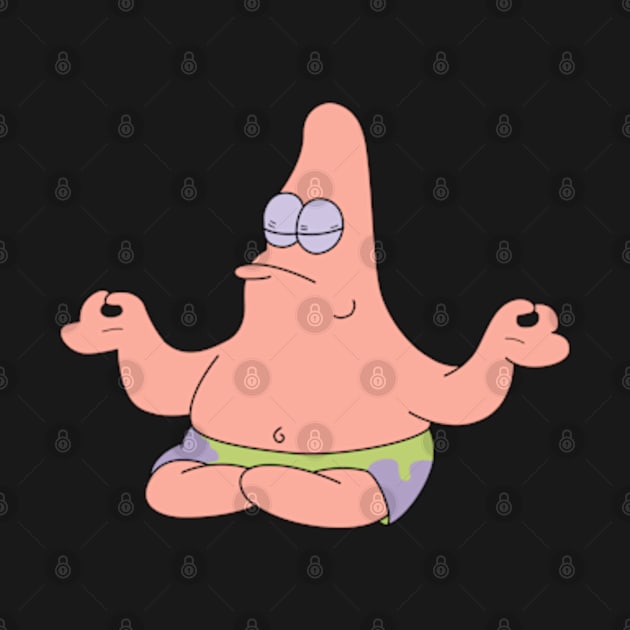 patrick star doing yoga by thebeatgoStupid