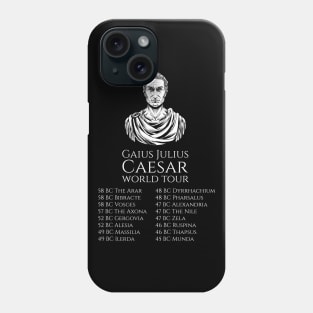 Julius Caesar World Tour - Ancient Roman History - SPQR Phone Case