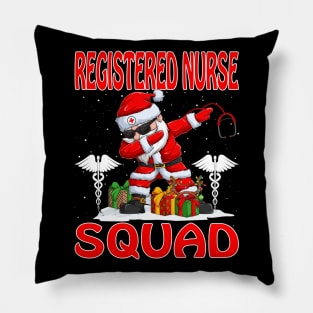 Christmas Registered Nurse Squad Reindeer Pajama Dabing Santa Pillow