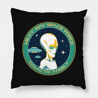 Milky Way Space Force - Galactic Family Pillow