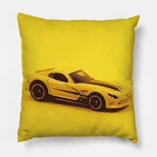 Yellow car Pillow