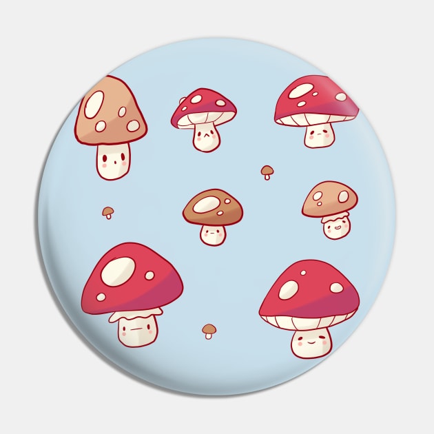 Cute Mushroom illustration Pin by Mayarart