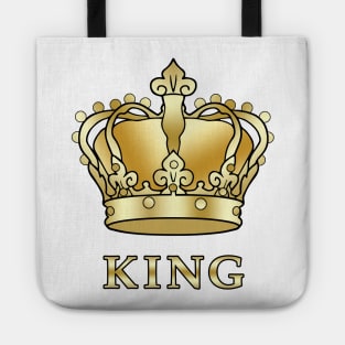 Birthday King Gold Crown T-Shirt Prince Princess King Queen Crown For Boys And Men T-Shirt Tote
