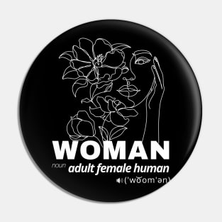 Woman Noun Adult Female Human Pin