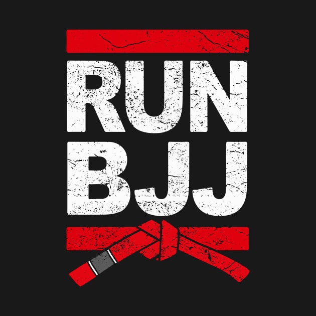 RUN BJJ Jiu Jitsu hip hop graphic by Panda Pope