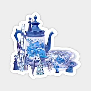 Victorian Coffee (Delft Blue Edition) Magnet