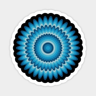 Concentric Flowers Magnet